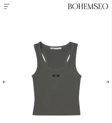 BOHEMIAN SEOUL 보헤미안 서울 보헤미안 서울 카키 탱크탑 상의