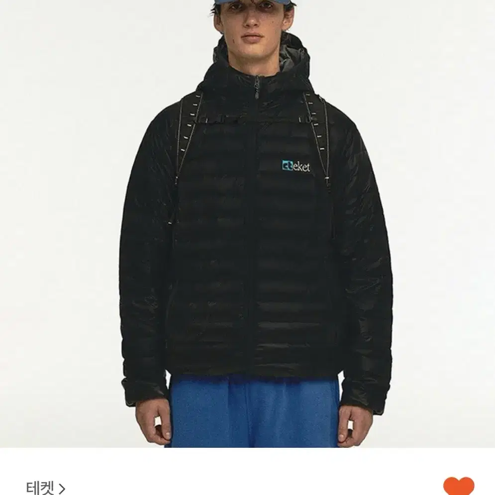 테켓 plan lightweight down jacket black m