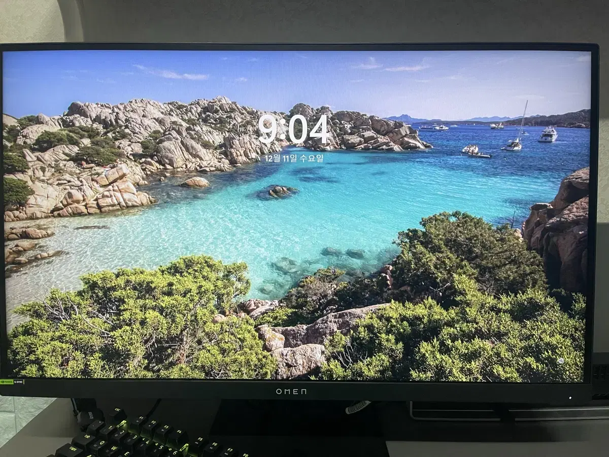 상태 최상급 HP 오멘 27qs QHD 240hz 게이밍 모니터