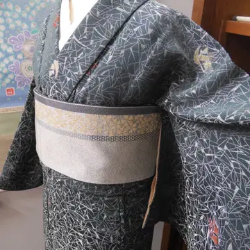 Z3 앤티크 기모노 다이쇼 로망레트로 일품 오소 은채 벌집 옷깃