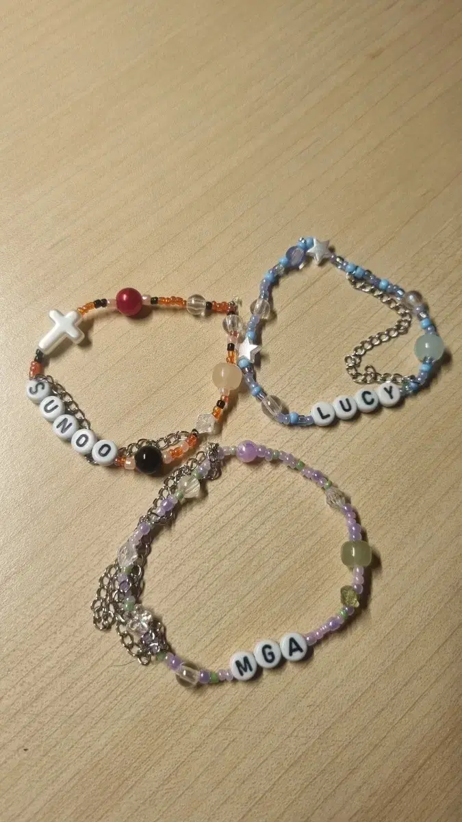 Custom-made beaded bracelets