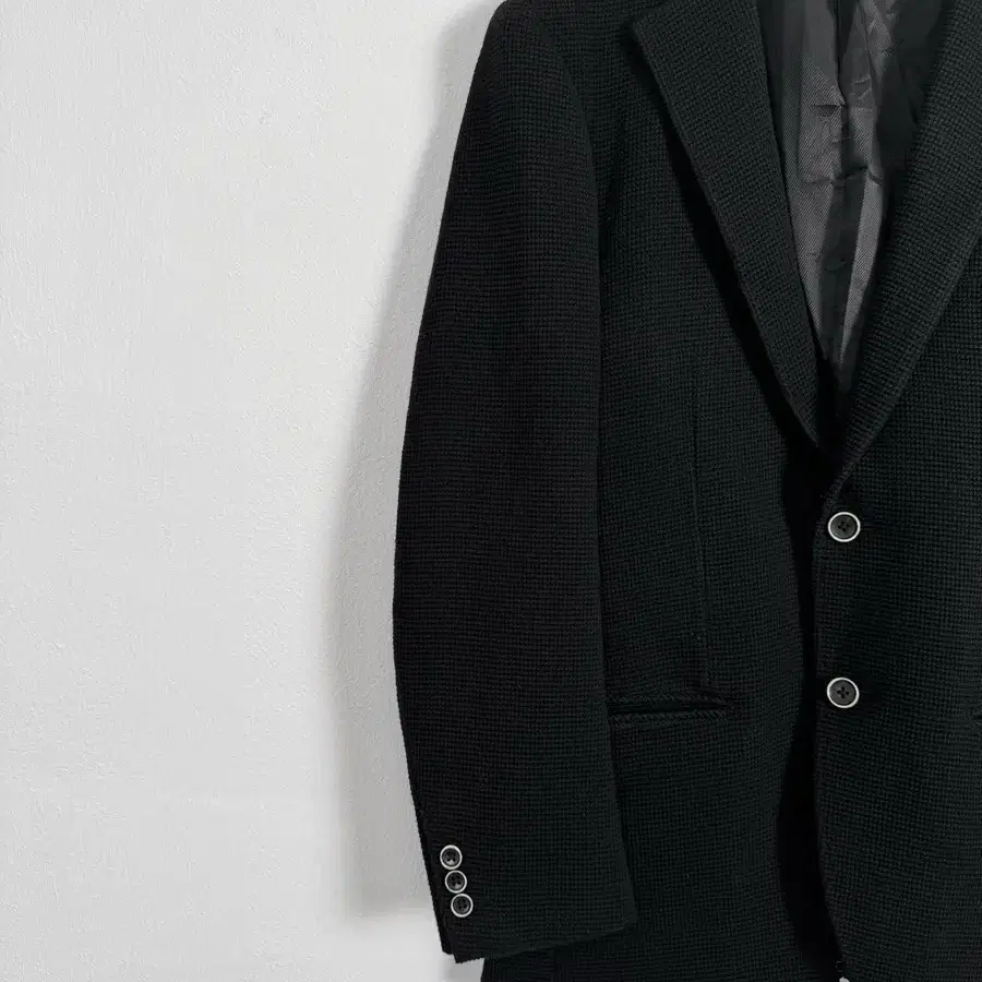 vintage textured wool blend jacket