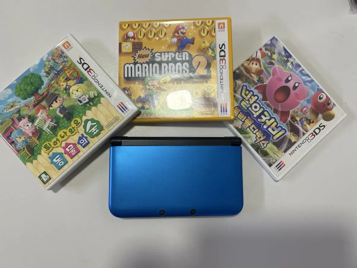 닌텐도 3ds xl + 별의커비,마리오,동숲3d