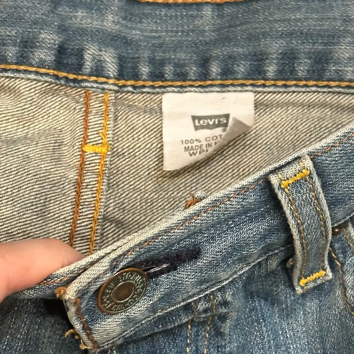 Levi's 리바이스 501 연청 일자 데님 팬츠