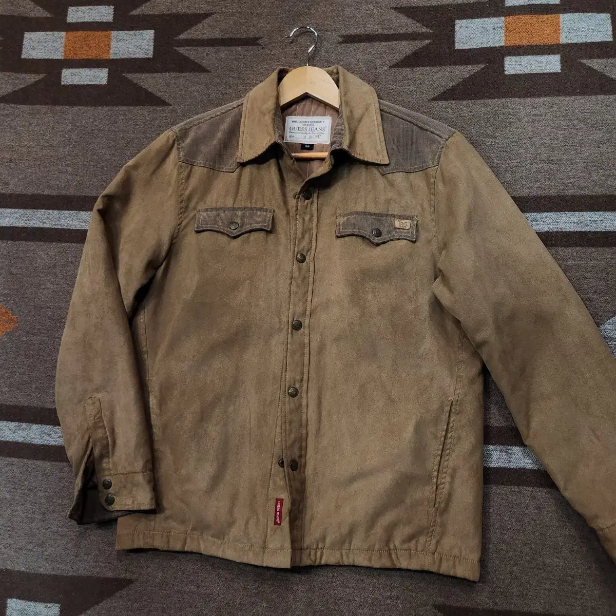 Weekend Sale)Guess Gess 90s Suede Jacket L