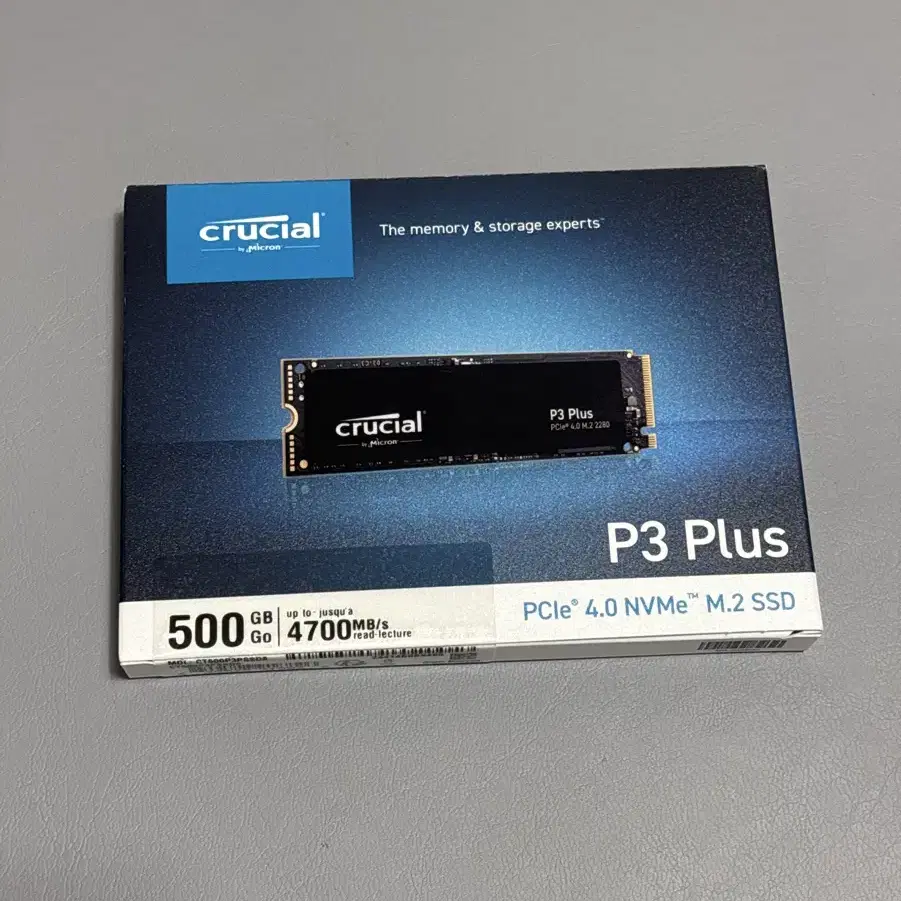 택포) crucial P3 PLUS M.2 ssd 500GB 새제품