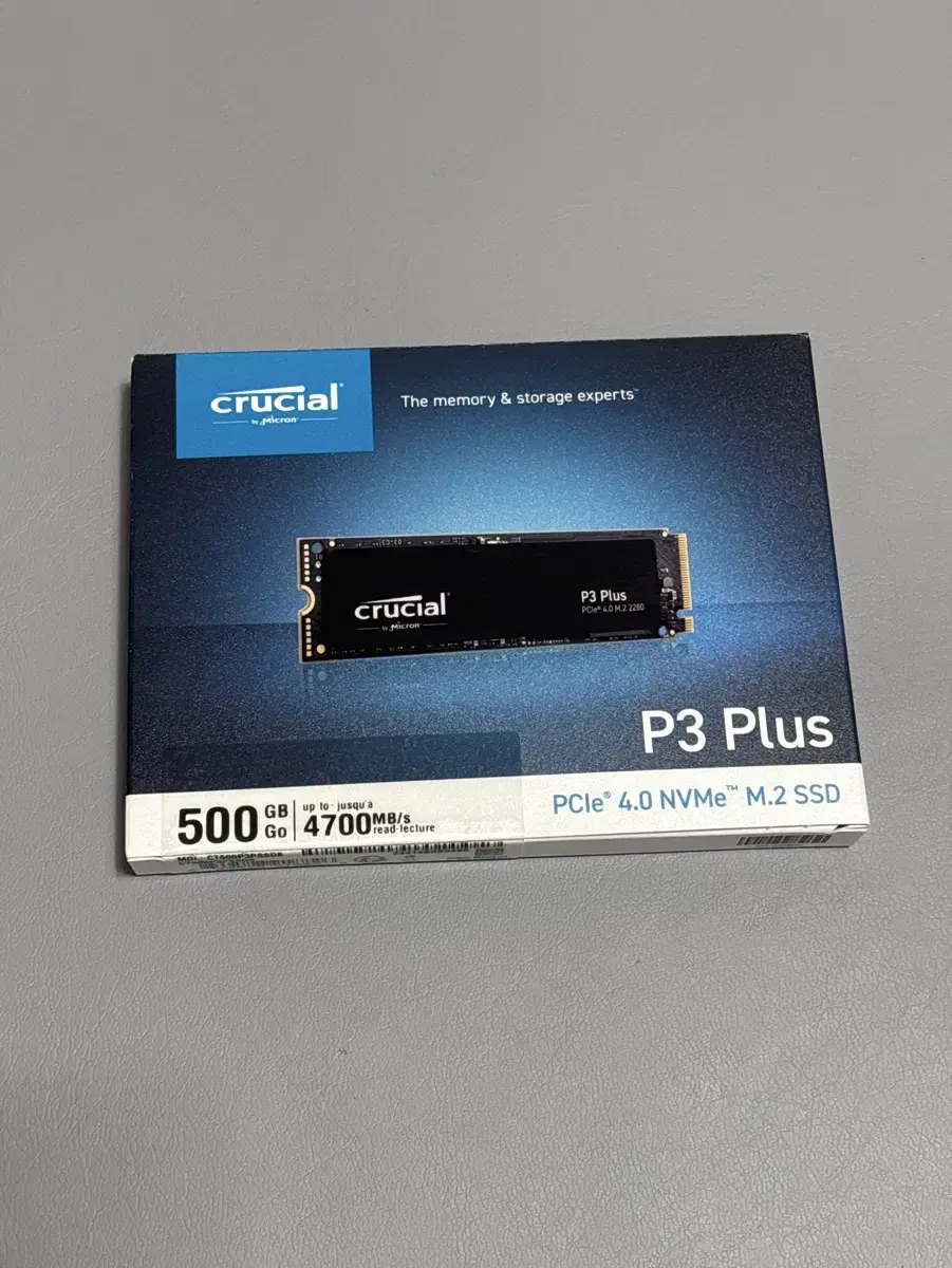 택포) crucial P3 PLUS M.2 ssd 500GB 새제품