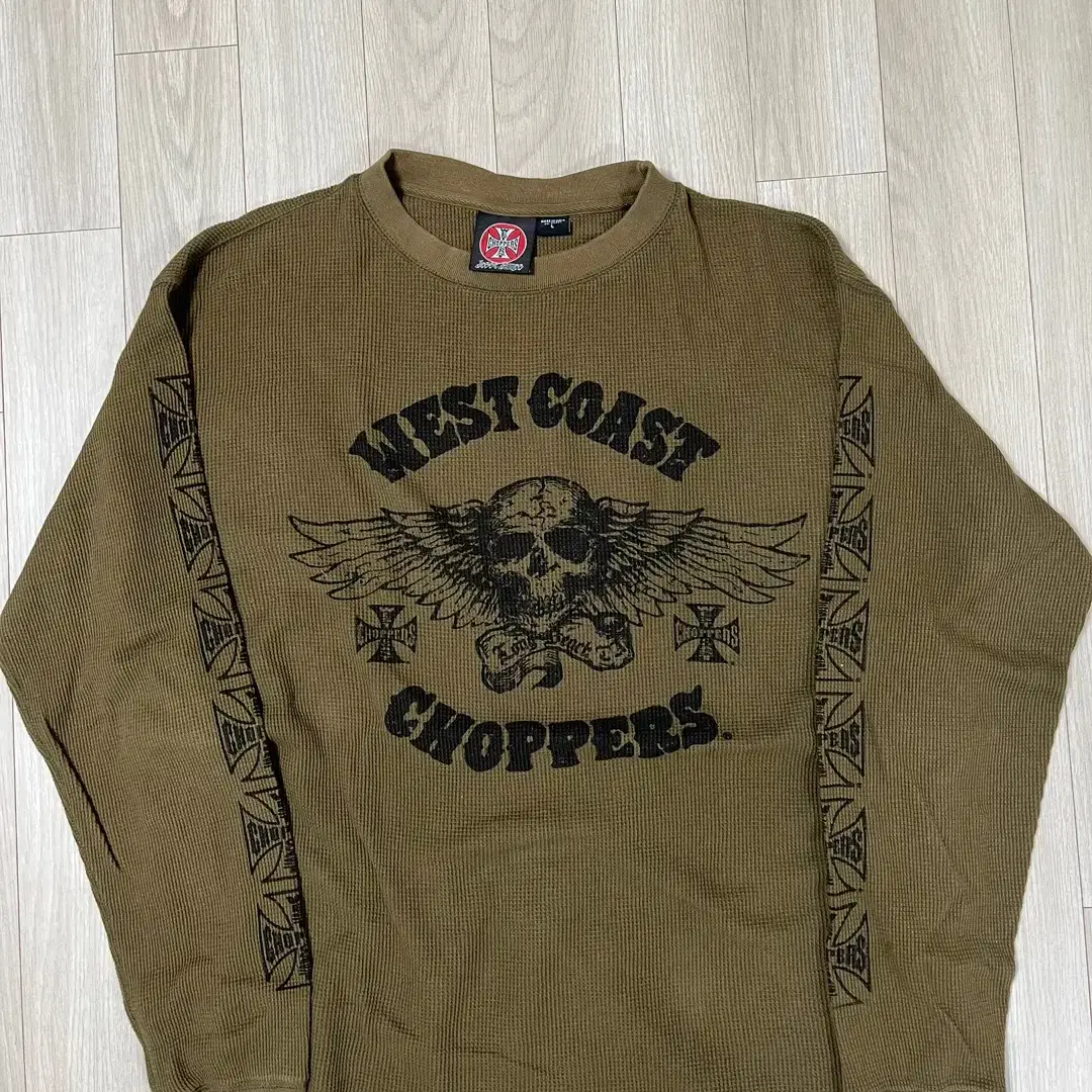 90s West coast choppers 써멀 롱슬리브 올리브색상