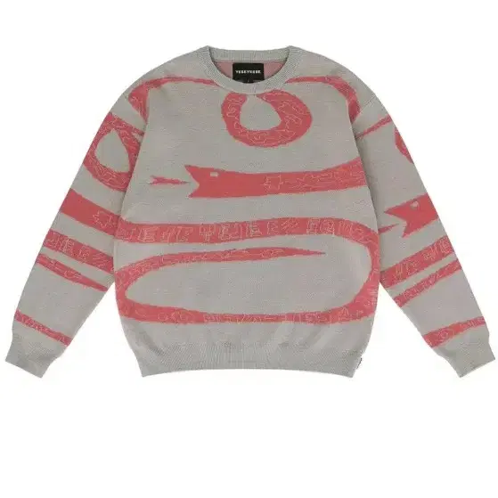 예스아이씨 스웨터 SN-Logo Knit Cream/Red