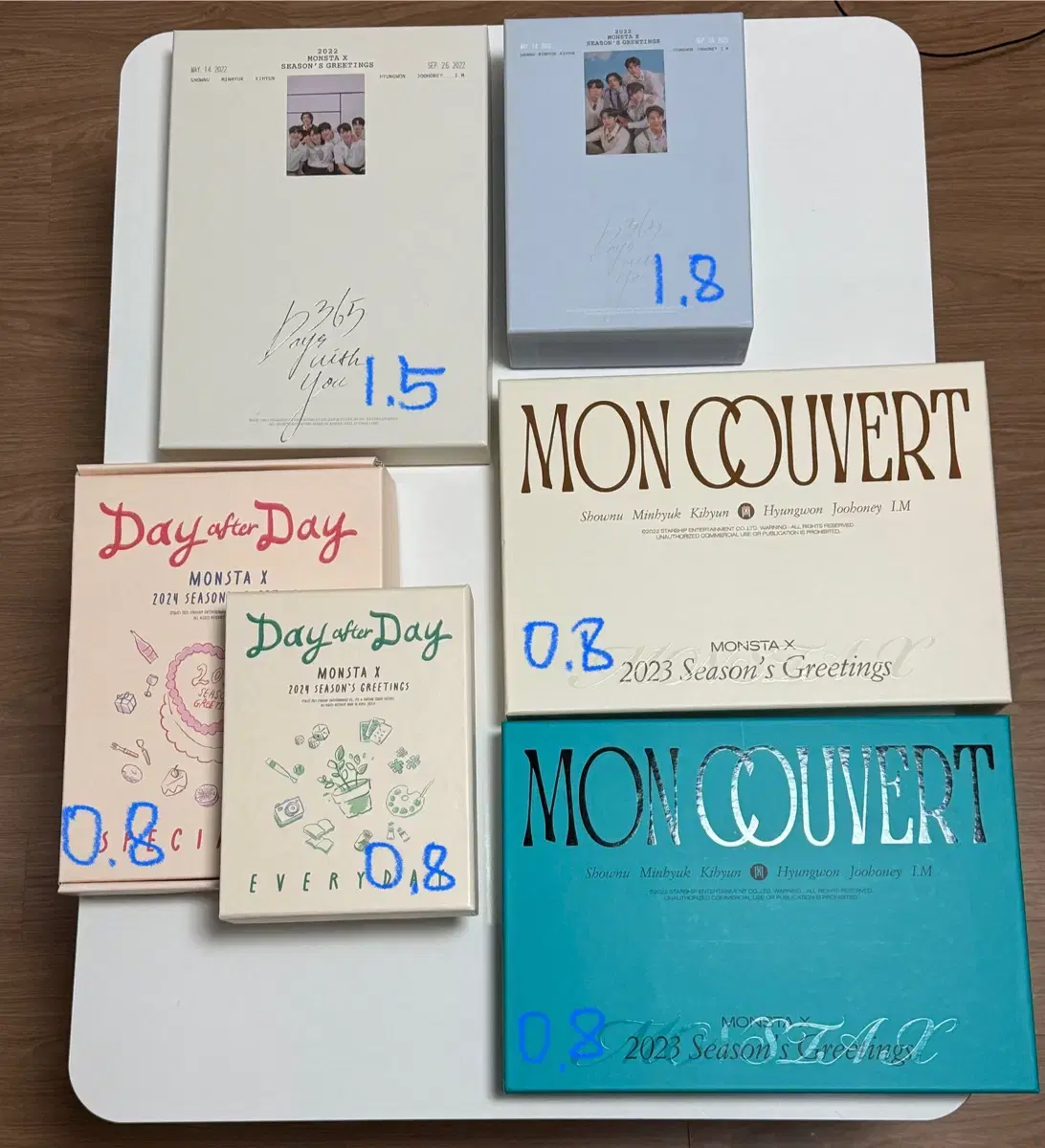 Monsta x season's greetings seasons greetings WTS