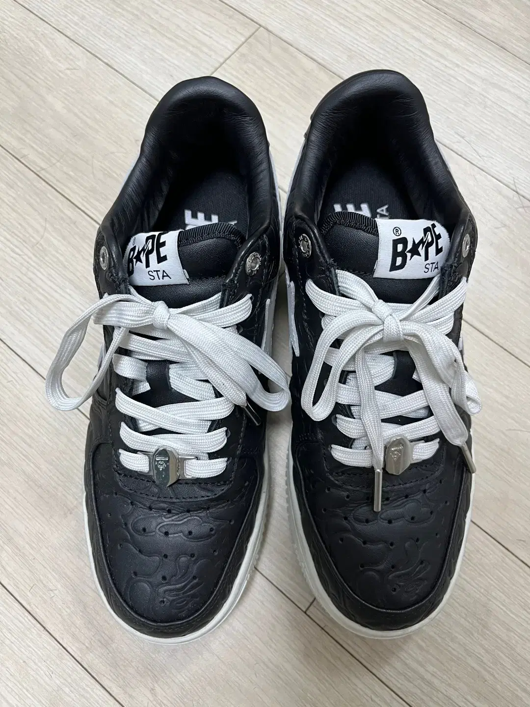 Bape sta 라인카모 블랙 250