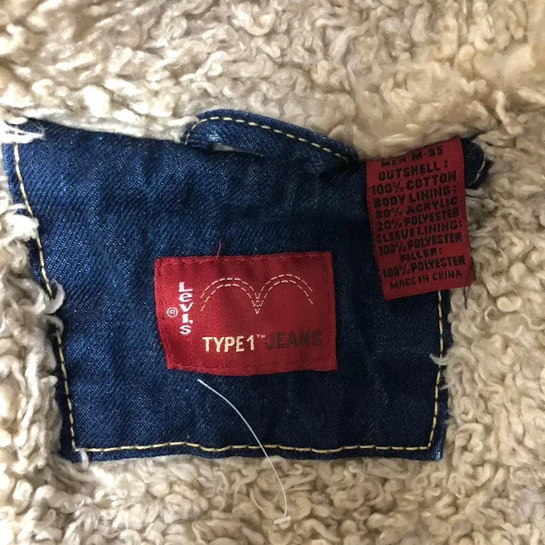 Levi's Type 1 Sherpa Denim Jacket (M)