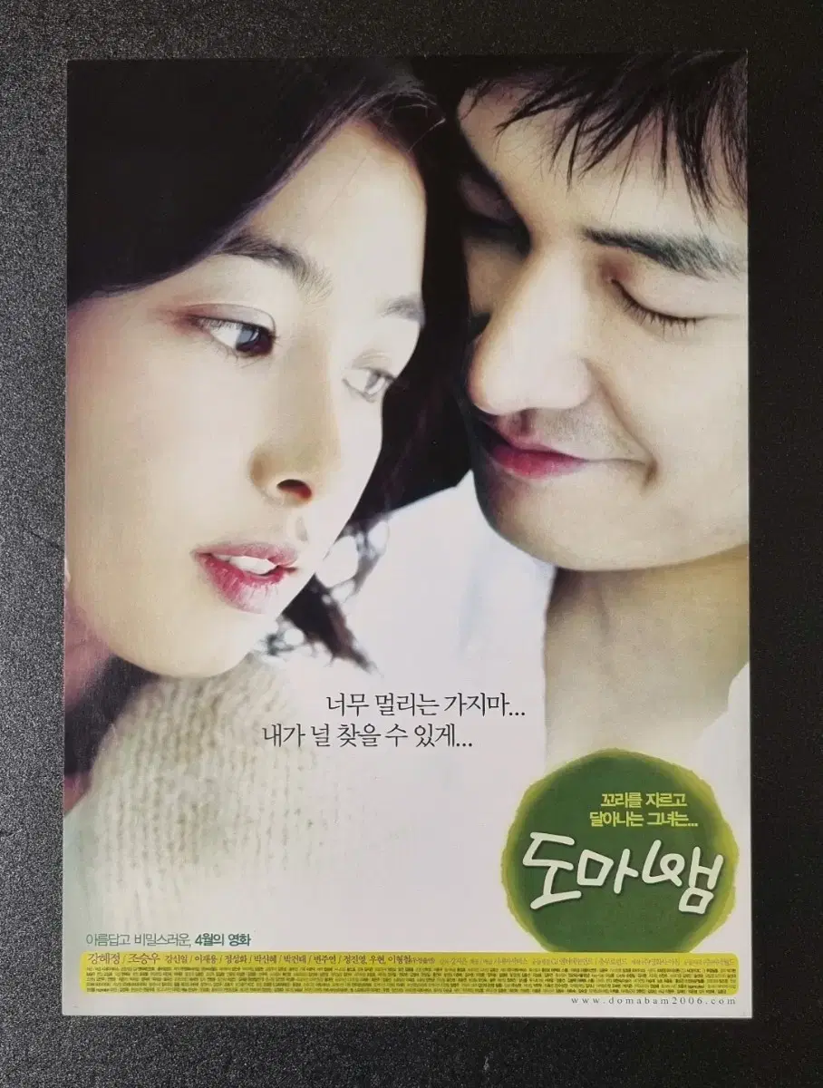 [영화팜플렛] 도마뱀 (2006) 조승우 강혜정 영화전단지