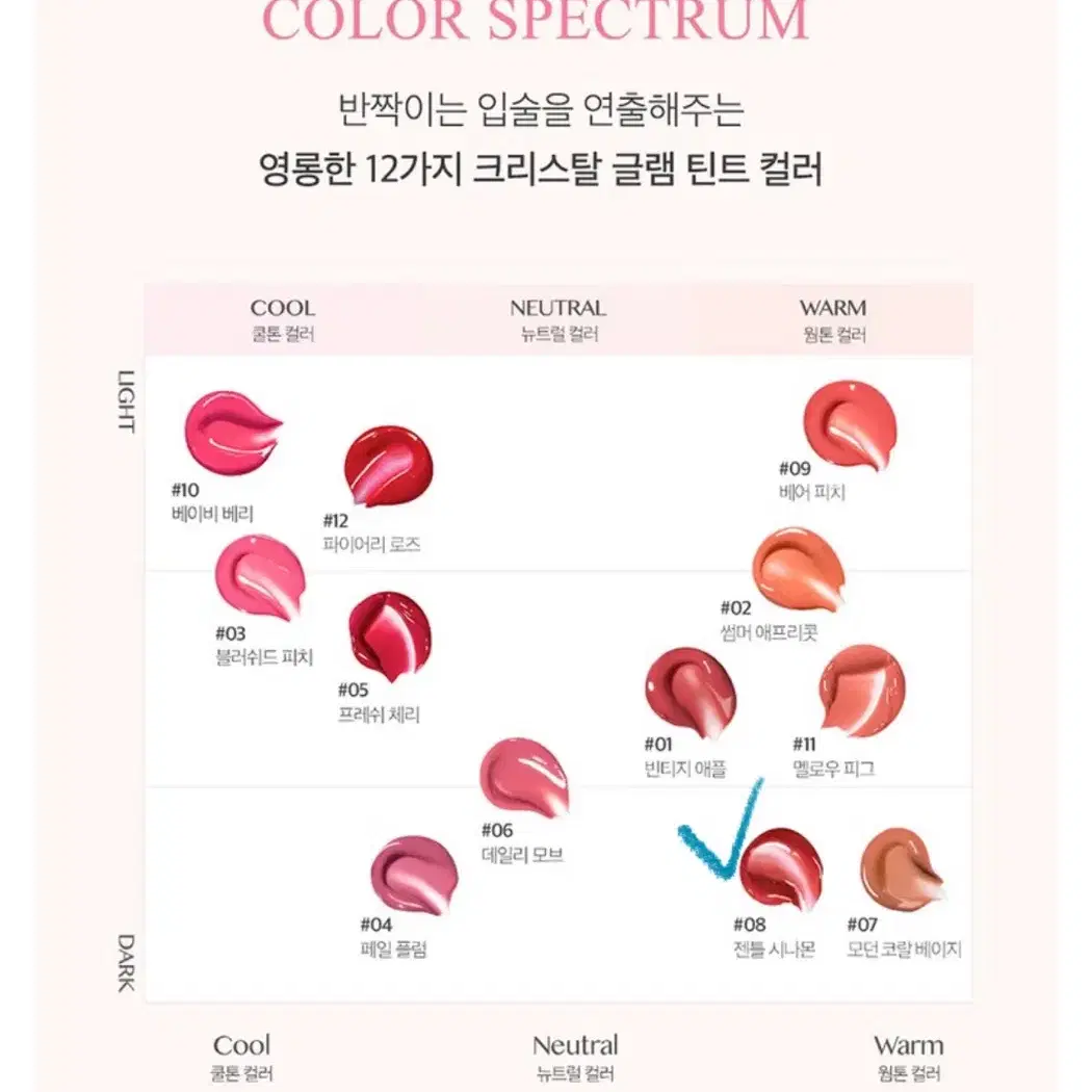 (새상품)클리오 크리스탈 글램 밤, 글램 틴트, 립제품 세트