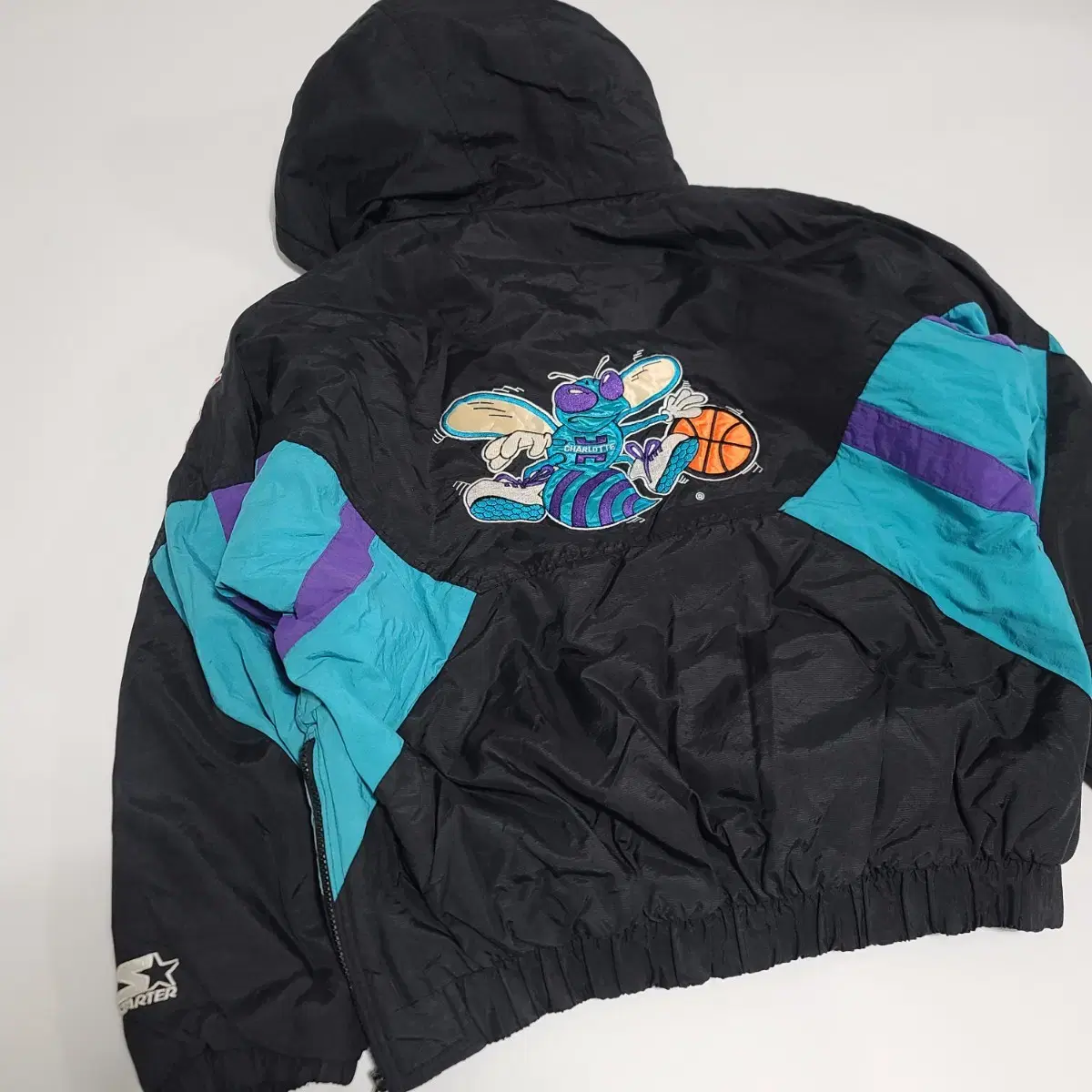 90s 스타터 샬럿호네츠 아노락 점퍼[L~XL]