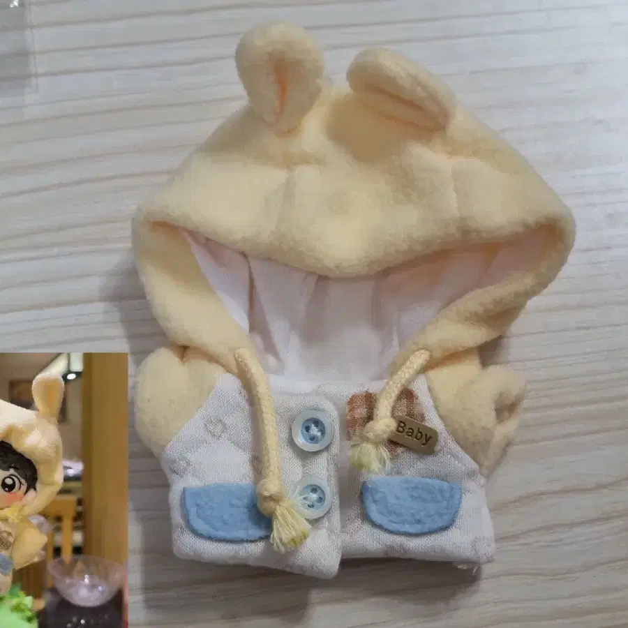 무속성 솜인형 계란노른자토끼 10cm 중국옷장