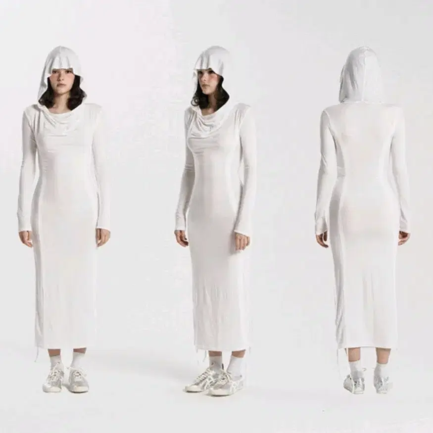 일리오 WHITE 3WAY HOODY TOP-DRESS