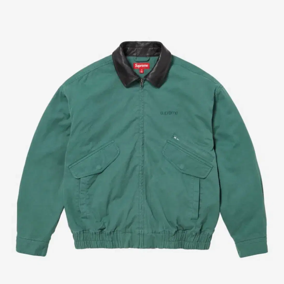 Supreme Leather Collar Utility Jacket