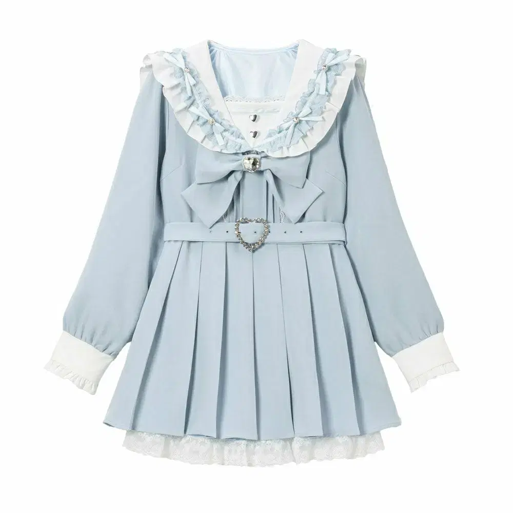 DearestMyLove DeMarup Sailor Bijou Layered Ruffle ONEPIECE bloo Subculture