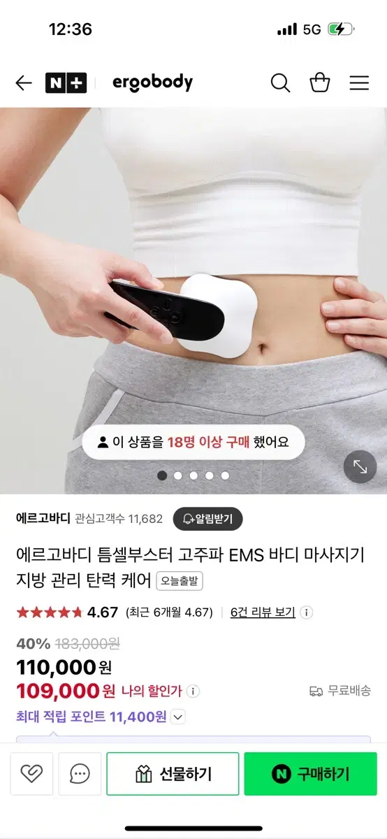 에르고바디 틈셀부스터