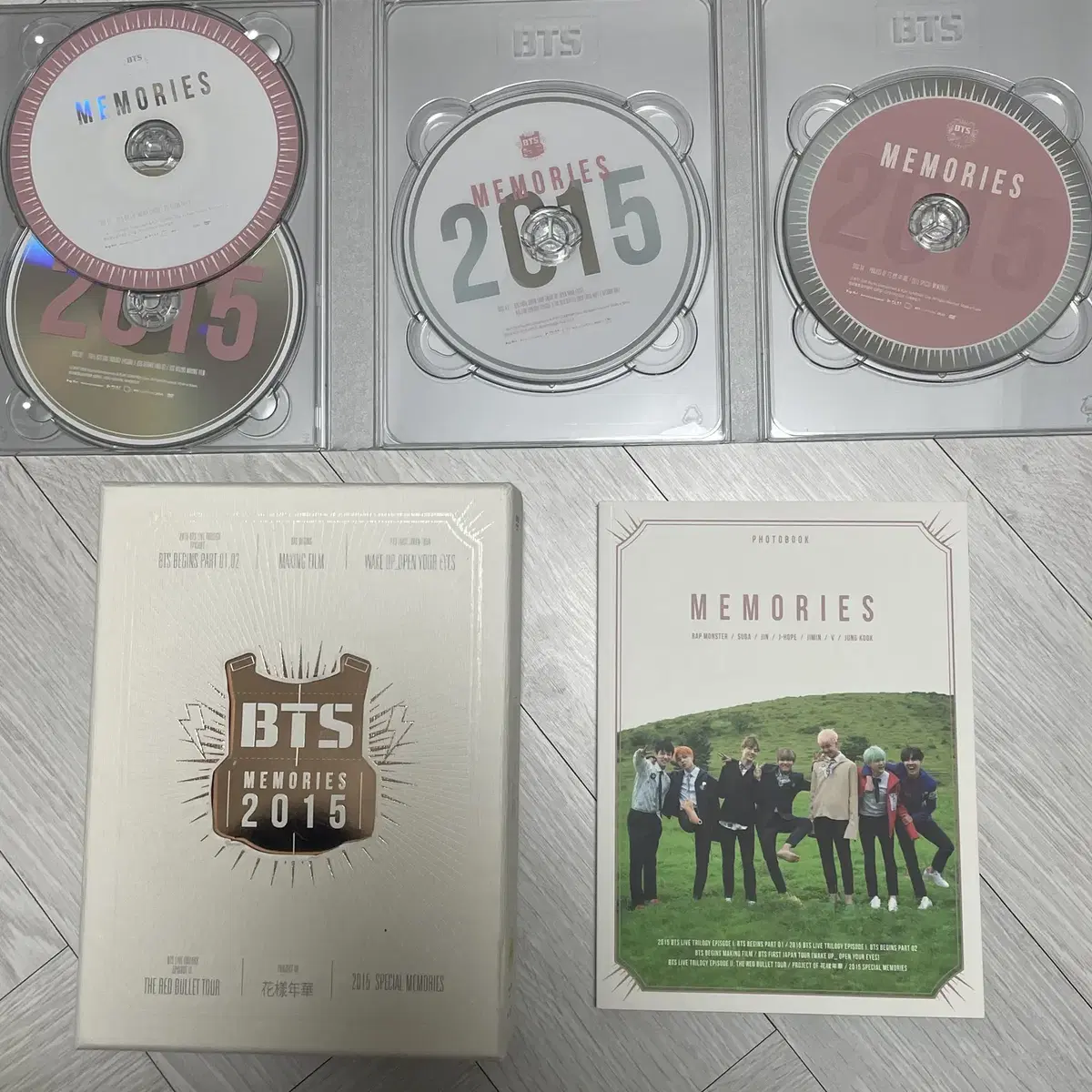 (급처) 방탄소년단 2015 메모리즈 dvd 풀세트