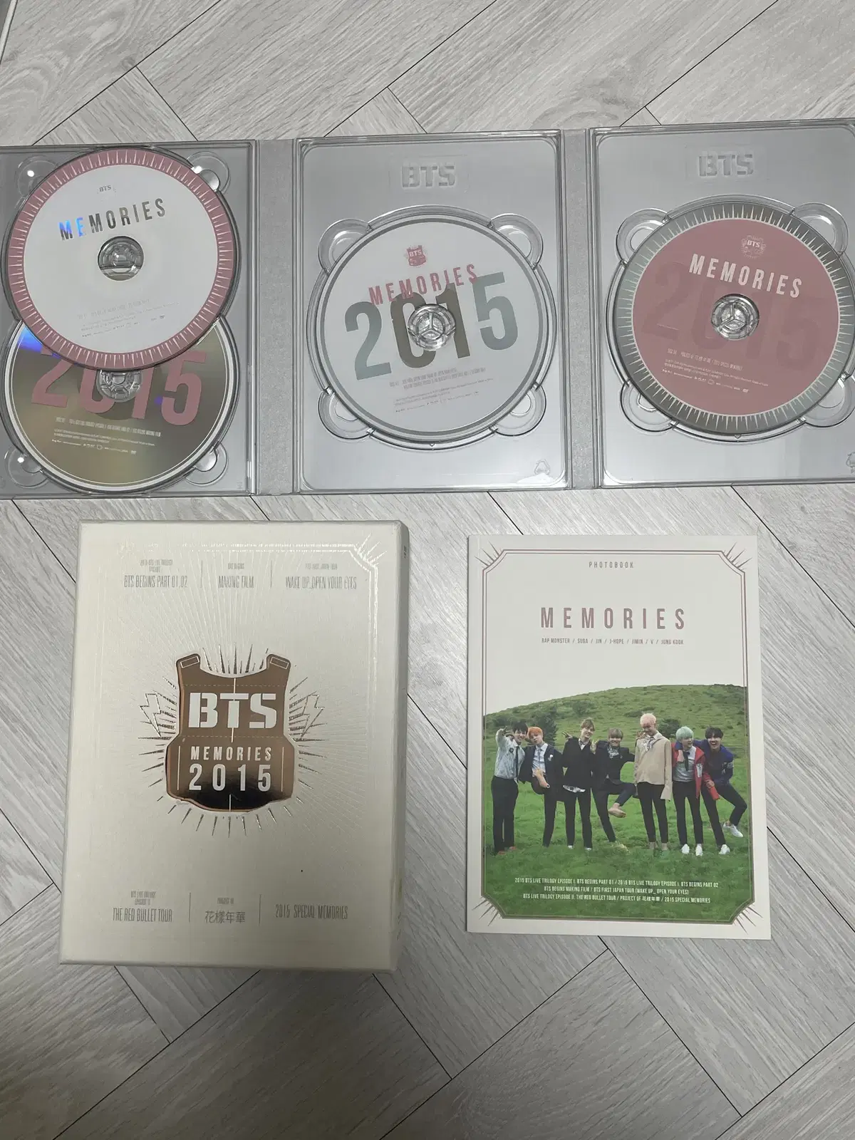 (급처) 방탄소년단 2015 메모리즈 dvd 풀세트