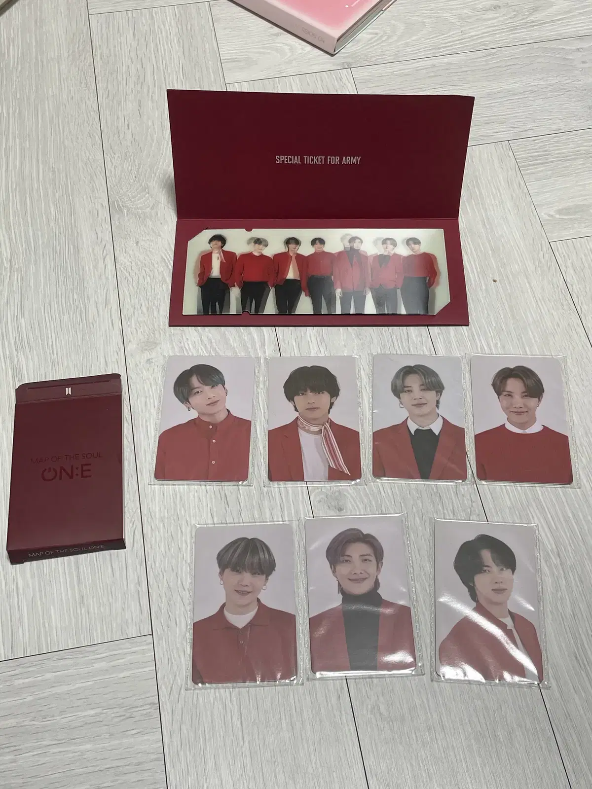 방탄소년단 온콘 미니포토카드 + 렌티큘러 일괄 25000원