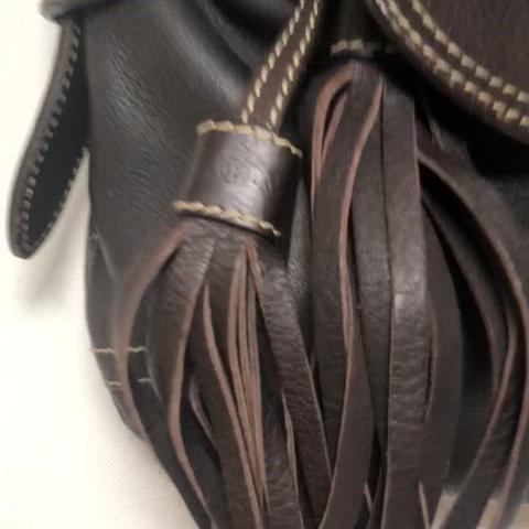 Bally brown leather flat bag 발리 핸드백 발리가방