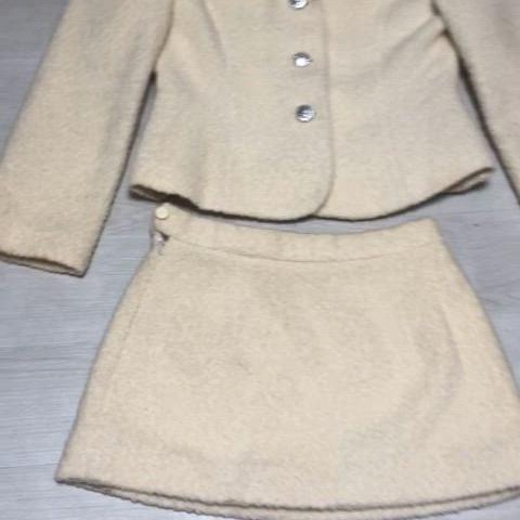 BeArt wool93% two piece skirt suit set 미