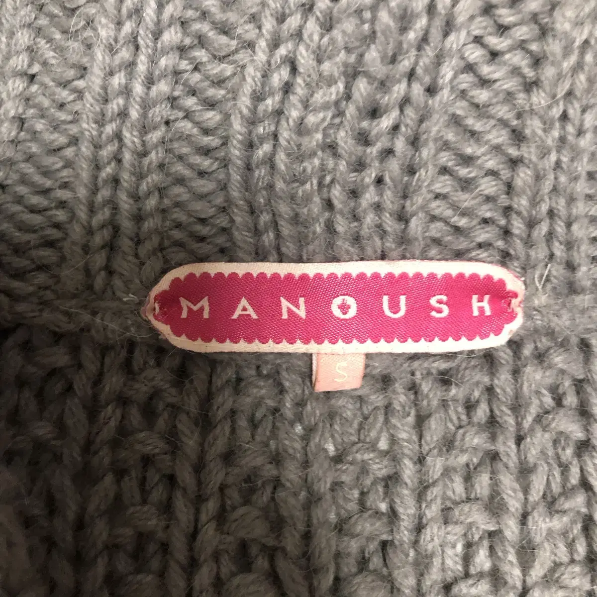 MANOUS small 30%Alpaca bland thic knit m