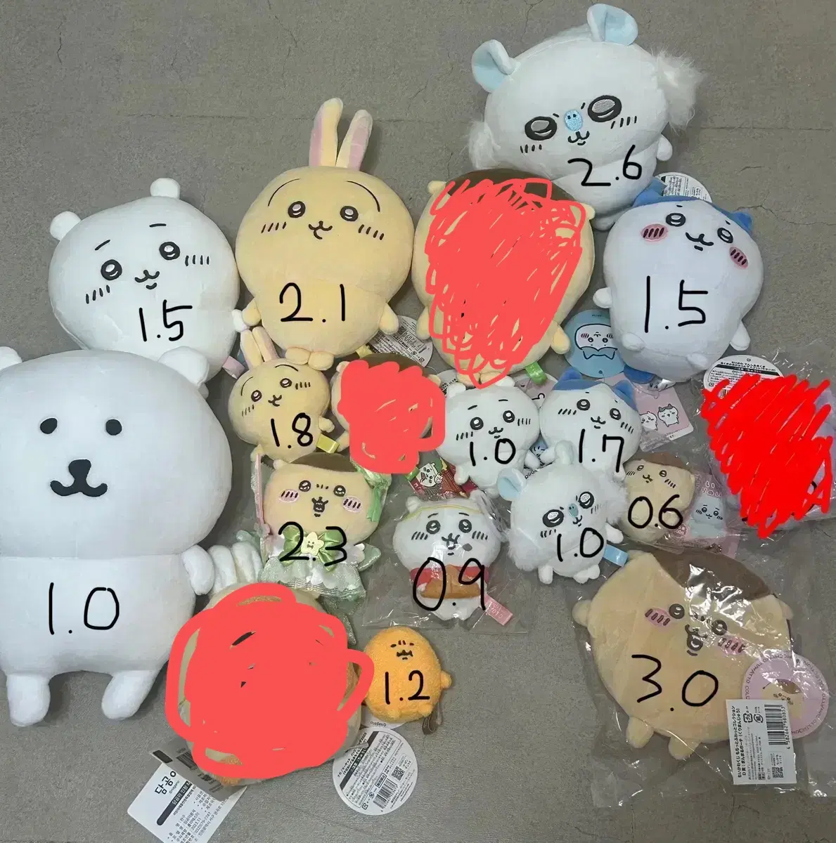 먼작귀 농담곰 고로케 치이카와 하치와레 모몽가 우사기 쿠리만쥬 밤만쥬