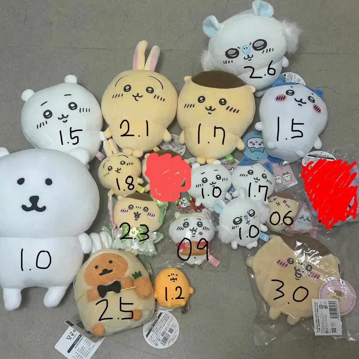 먼작귀 농담곰 고로케 치이카와 하치와레 모몽가 우사기 쿠리만쥬 밤만쥬