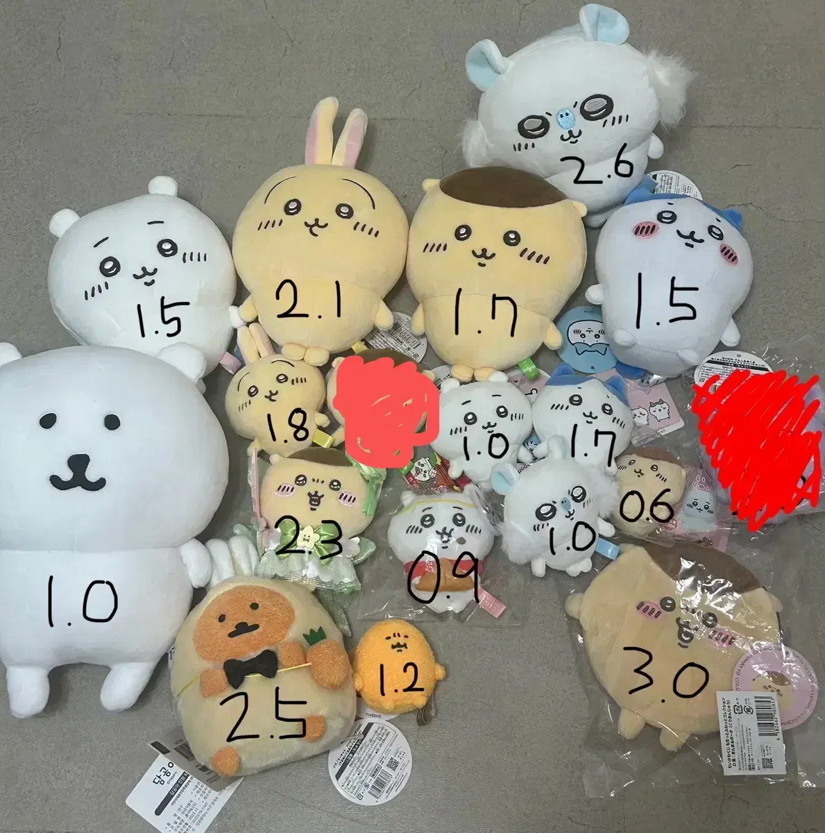 먼작귀 농담곰 고로케 치이카와 하치와레 모몽가 우사기 쿠리만쥬 밤만쥬