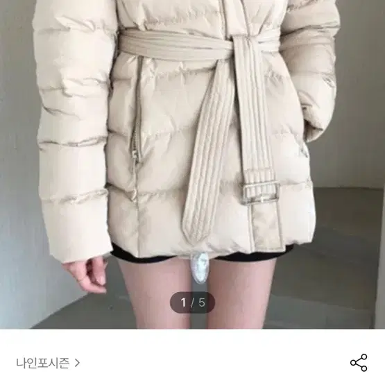 32->15 리얼폭스 숏패딩 수입의류 덕다운 드오브 드벨라 로썸제이