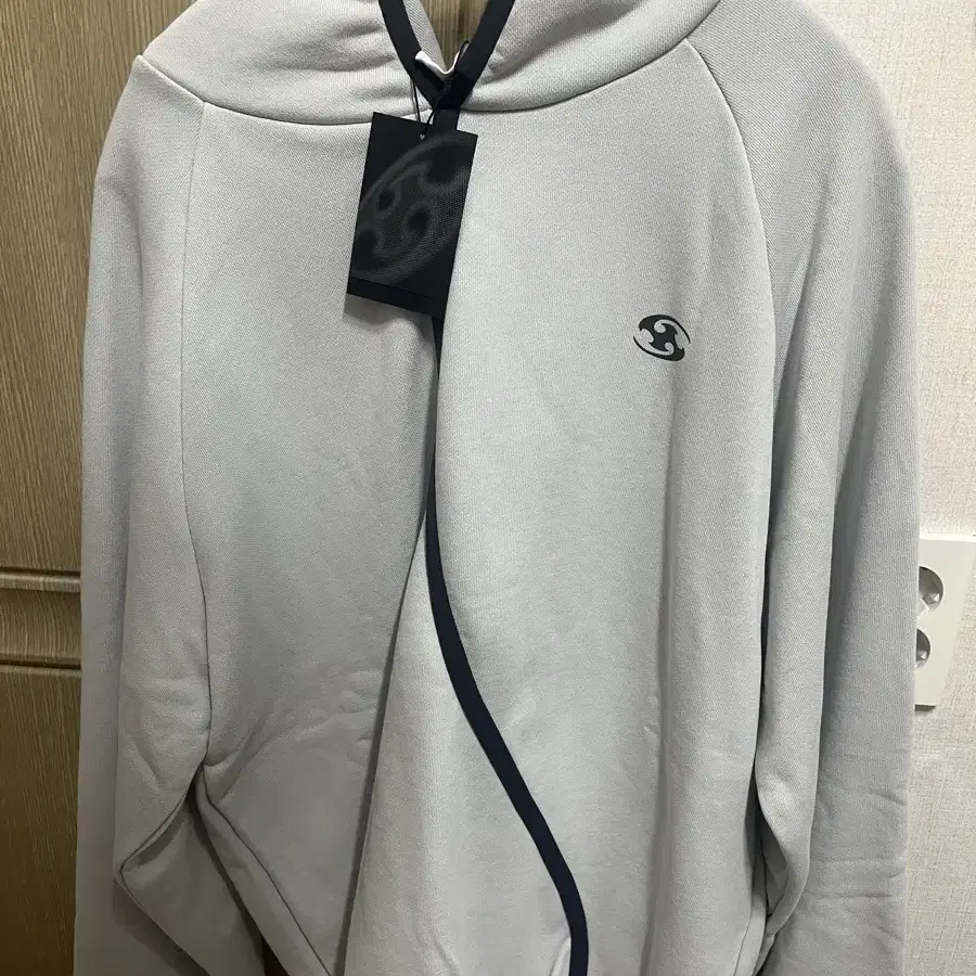 산산기어 TAPED HOODIE [LIGHT GREY]_24FW