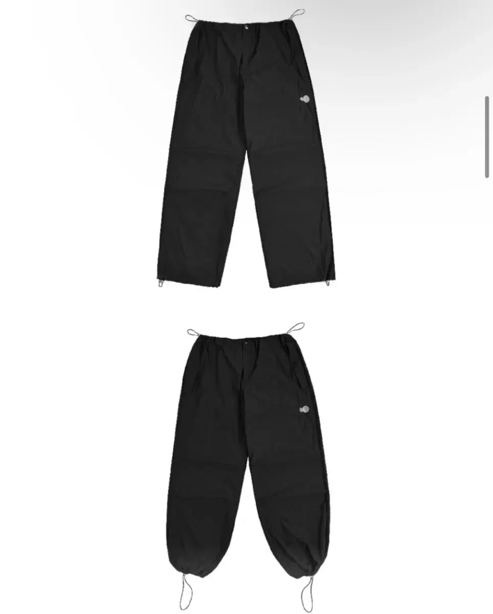 Symbol Logo Nylon Pants - BLACK