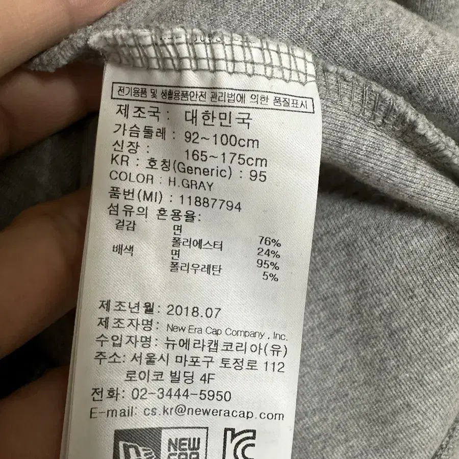 뉴에라 후드티 M