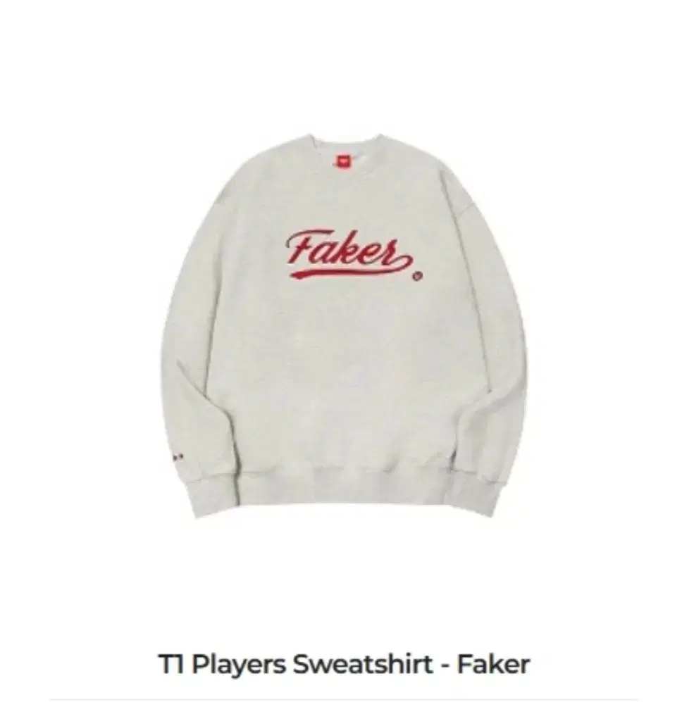 티원 페이커 players sweatshirt XL사이즈