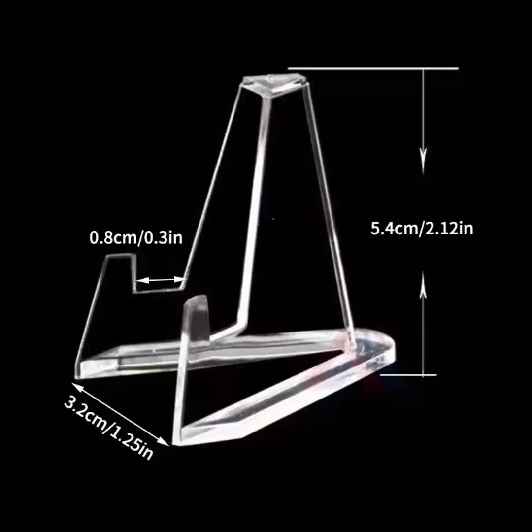 아크릴 거치대 받침대 캔뱃지 거치대 디오라마 탑꾸 포카