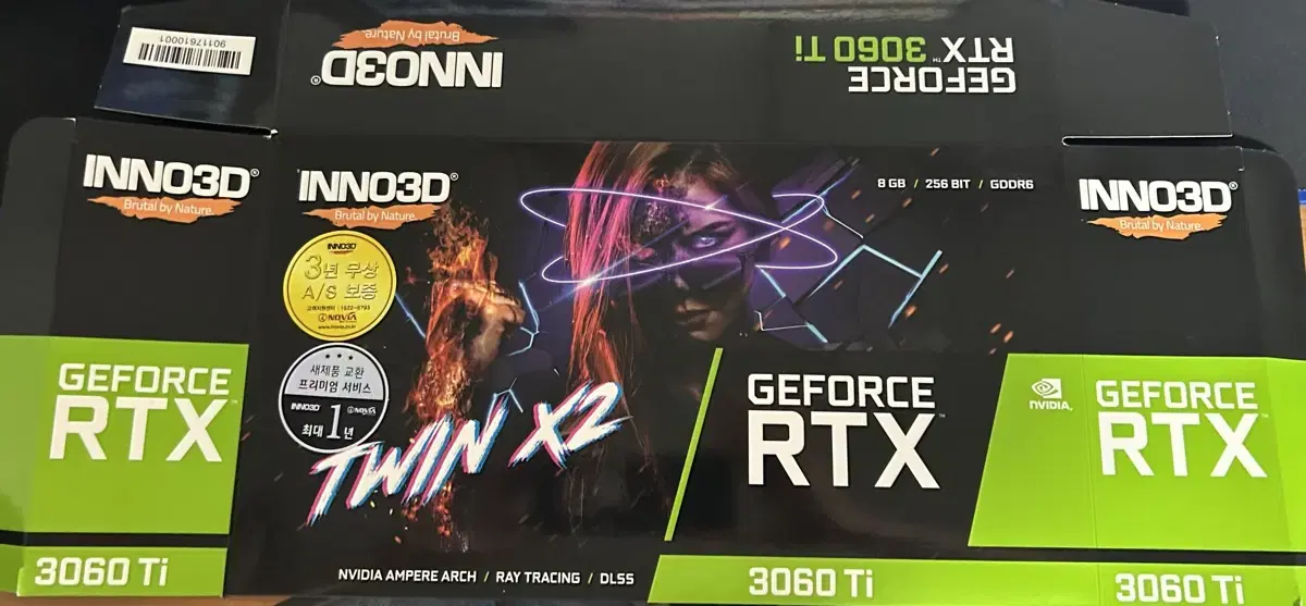 이노3D 지포스 RTX 3060 Ti 트윈 X2 그래픽카드 판매합니다.