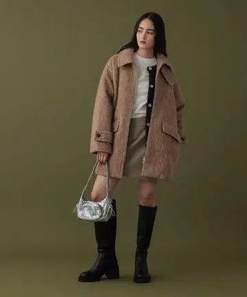 DISPATCHER NO.8 샤기 하프코트