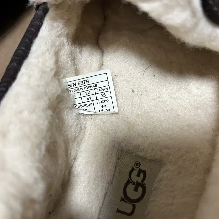 UGG 어그 털 모카신 로퍼 남성용 260mm