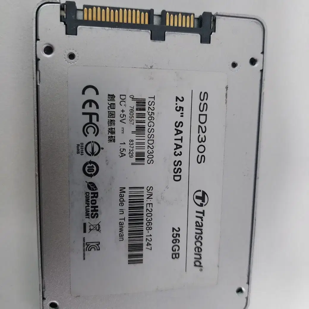 Transcend SSD 256G 팝니다.