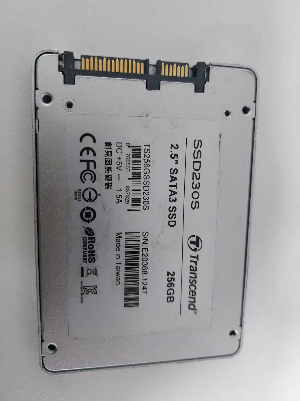 Transcend SSD 256G 팝니다.