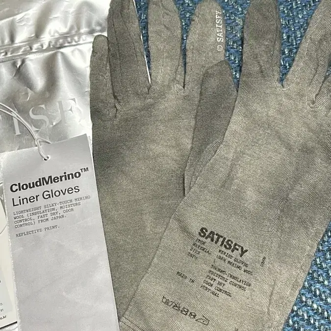 Satisfy 메리노 울 liner gloves 장갑