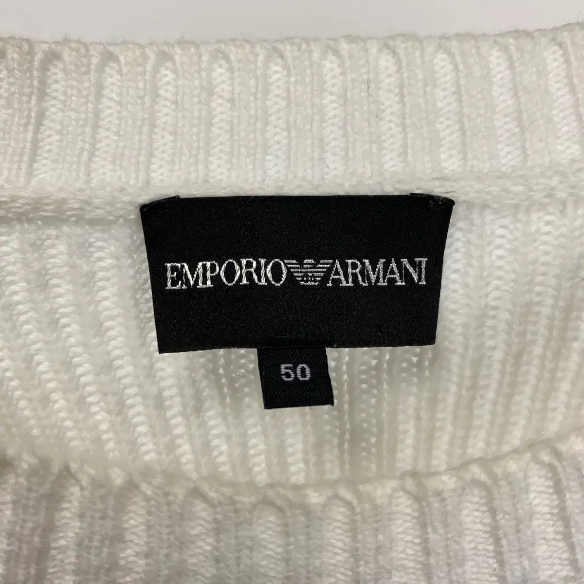 빈티지 EMPORIO ARMANI 숄더 버튼 디테일 코튼 니트