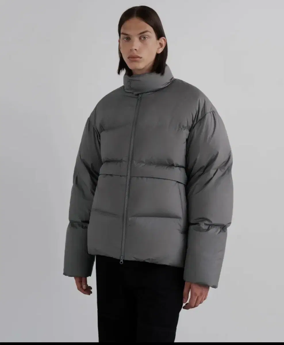 Insulated padded LIMONTA Kemira flap down jacket DIM GREY L