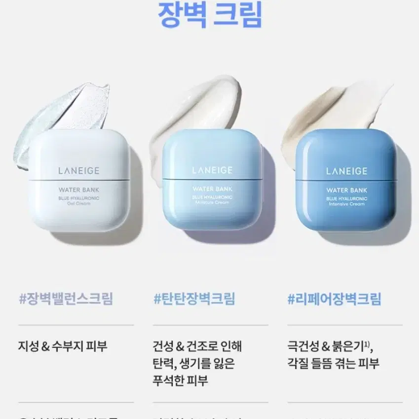 새상품} 라네즈 워터뱅크 블루 히알루로닉 인텐시브 크림 20ml 소용량