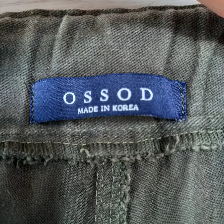 36~38 OSSOD Kor 밴딩 스판 퍼티그팬츠 카키 37-114