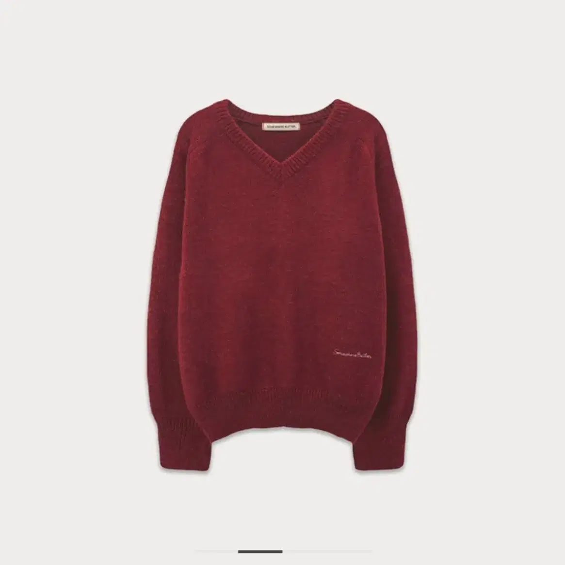 썸웨어버터 니트 Hazel Alpaca V-Neck Knit - Vint